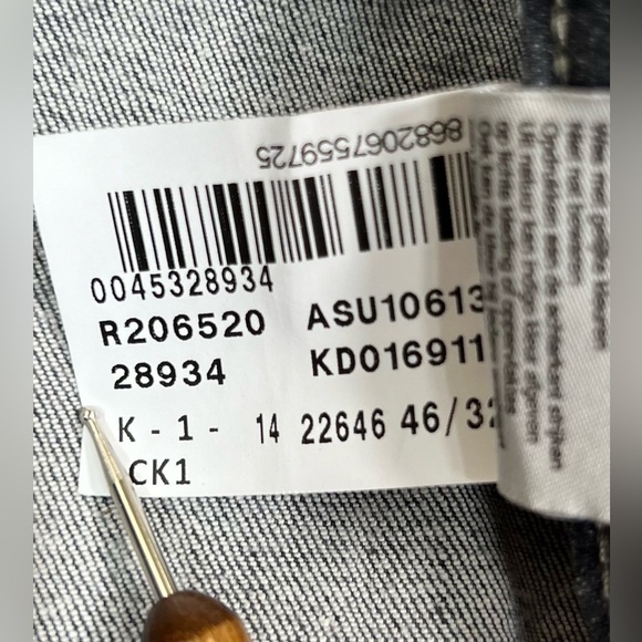 MAVI Men’s Zach Straight Leg Denim Jeans Smoke Gray Wash Size 46/32 Classic Fit - Picture 9 of 15